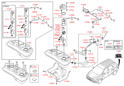 Болт с шестигранной головкой (Hyundai-KIA) 1125110306K Болт с шестигранной головкой (Hyundai-KIA) 1125110306K