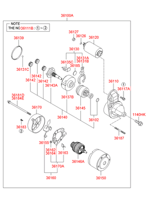   (Hyundai-KIA) 3613132510