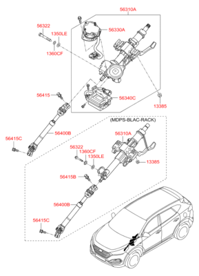 Болт м6 (Hyundai-KIA) 564152H000 Болт м6 (Hyundai-KIA) 564152H000