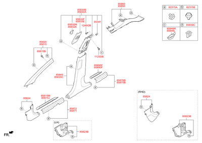 �������� ���������� ������ ����� (Hyundai-KIA) 85815B1000