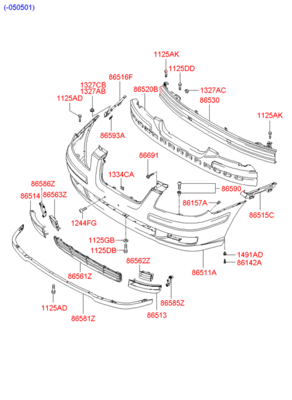 ������ ����������� (Hyundai-KIA) 8615737000