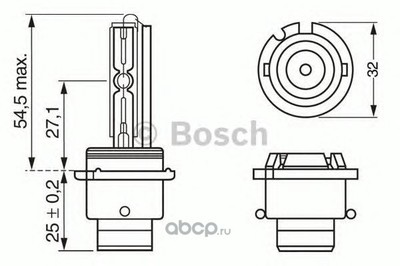   d2r 12v 35w p32d3 xenon (4300k) (Bosch) 1987302903