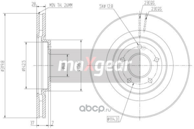   (MAXGEAR) 192364MAX