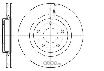 Тормозной диск (KAWE) 6108710 Тормозной диск (KAWE) 6108710