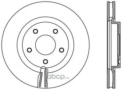Тормозной диск (OPEN PARTS) BDR240120 Тормозной диск (OPEN PARTS) BDR240120