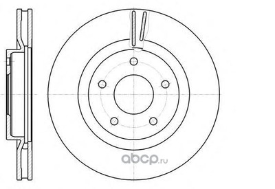 Тормозной диск (WOKING) D6108710 Тормозной диск (WOKING) D6108710