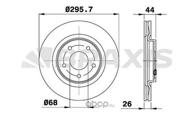 Тормозной диск (BRAXIS) AE0779 Тормозной диск (BRAXIS) AE0779
