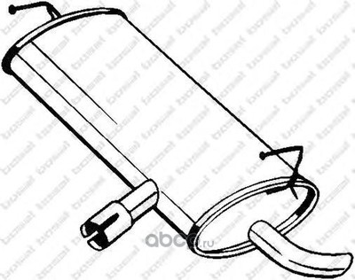 Глушитель выхлопных газов конечный (Eco-Autofamily) 145203 Глушитель выхлопных газов конечный (Eco-Autofamily) 145203