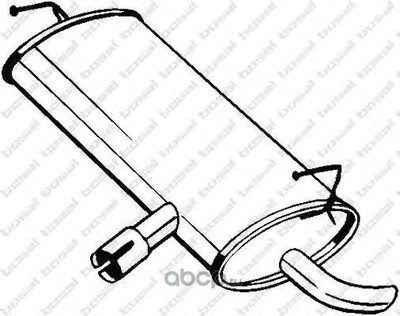 Глушитель выхлопных газов конечный (Fortus) 145203 Глушитель выхлопных газов конечный (Fortus) 145203