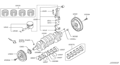  (NISSAN) 12303AD201