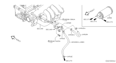 Клапан рециркуляции выхлопных газов (NISSAN) 14930AH10A Клапан рециркуляции выхлопных газов (NISSAN) 14930AH10A