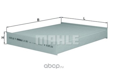 Фильтр (Mahle/Knecht) LA891 Фильтр (Mahle/Knecht) LA891 (фото)