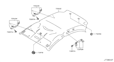 -  (NISSAN) 73998ZT50A