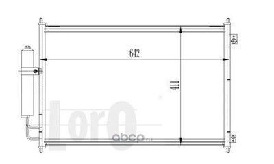 Конденсатор, кондиционер (Abakus) 0350160025 Конденсатор, кондиционер (Abakus) 0350160025