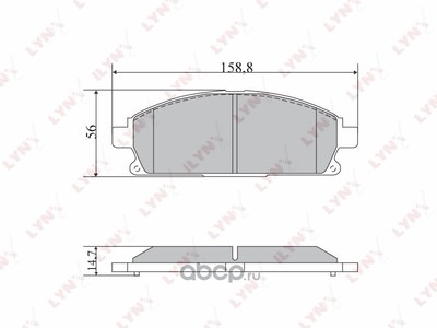 Колодки тормозные передние (LYNXauto) BD5729 Колодки тормозные передние (LYNXauto) BD5729
