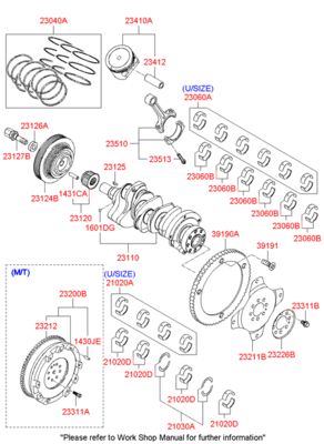Подшипник шариковый (Hyundai-KIA) 231243E020 Подшипник шариковый (Hyundai-KIA) 231243E020