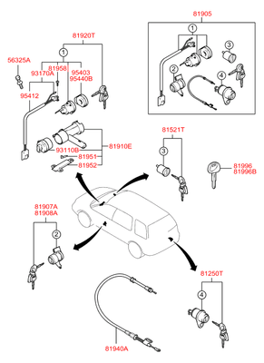   (3  2- ) (Hyundai-KIA) 8190526020