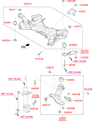 ������ ���������� ��������� ������ (Hyundai-KIA) 624853V100