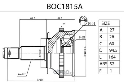   (abs 52) (B-RING) BOC1815A
