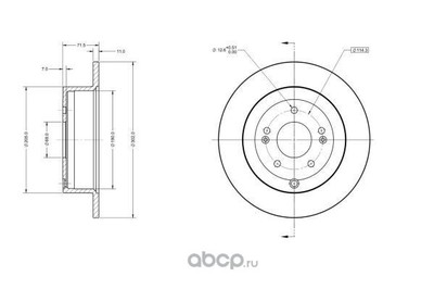 Тормозной диск (Delco remy) RAD1986 Тормозной диск (Delco remy) RAD1986
