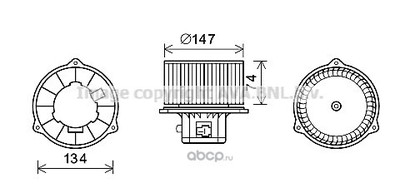 Электродвигатель, вентиляция салона (Ava) HY8354 Электродвигатель, вентиляция салона (Ava) HY8354