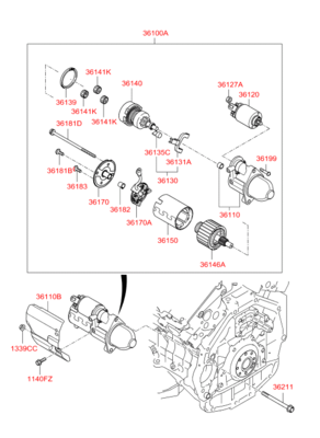 Деталь (Hyundai-KIA) 361003C260 Деталь (Hyundai-KIA) 361003C260