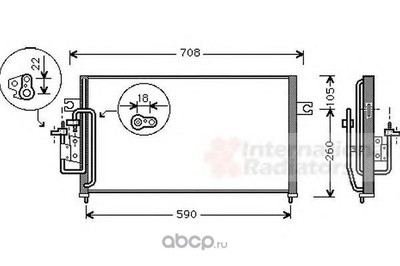 Конденсатор, кондиционер (Schlieckmann) 60825059 Конденсатор, кондиционер (Schlieckmann) 60825059