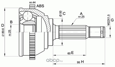  ,   (OPEN PARTS) CVJ535710