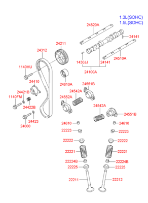 ������ ��� (Hyundai-KIA) 2431222611
