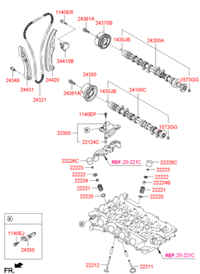 Толкатель клапана двигателя (Hyundai-KIA) 222262B416 Толкатель клапана двигателя (Hyundai-KIA) 222262B416