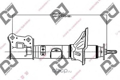 Амортизатор (DJPARTS) DS1277GS Амортизатор (DJPARTS) DS1277GS