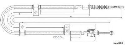 Трос (Cabor) 172558 Трос (Cabor) 172558 (фото)