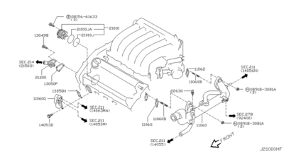 Прокладка заливной горловины (NISSAN) 1305031U05 Прокладка заливной горловины (NISSAN) 1305031U05