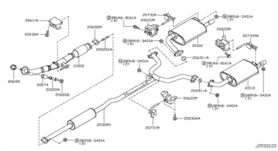 ��������� ��������� ����� ������������� (NISSAN) 20695CN000