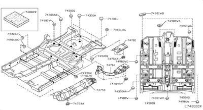   (NISSAN) 74816AX000