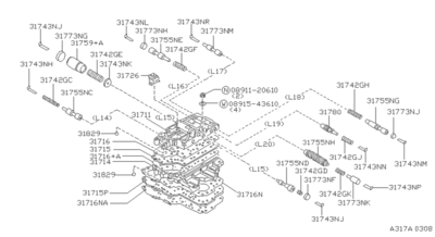 Заглушка (NISSAN) 3184580X03 Заглушка (NISSAN) 3184580X03