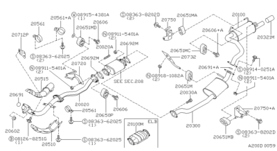 ,    (NISSAN) 2065070A15