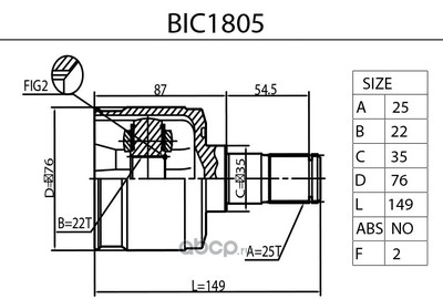   (B-RING) BIC1805