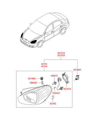  (Hyundai-KIA) 921101E041S