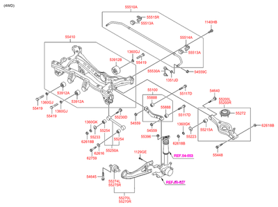 Сайлентблок (Hyundai-KIA) 552753W000 Сайлентблок (Hyundai-KIA) 552753W000