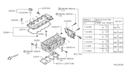  (NISSAN) 146615X00A