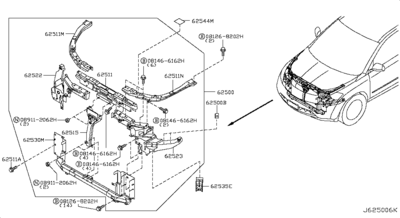   (NISSAN) 62228CA000