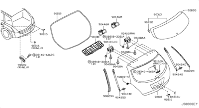 ��������� ������� (NISSAN) 90521CA000