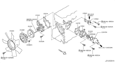 ,   (NISSAN) 21200AD21A