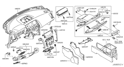   (NISSAN) 682701AA0A