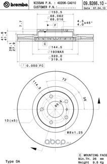    (Brembo) 09B26610