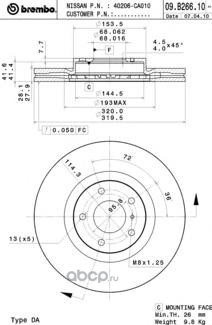   (Brembo) 09B26611