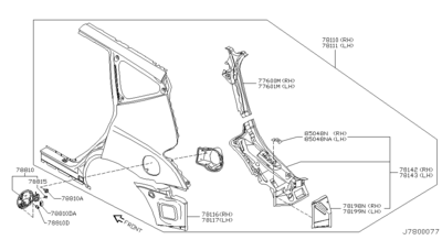  (NISSAN) 78100CA030