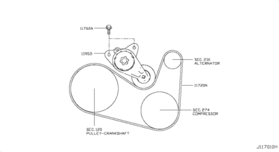 ���������� ����� (NISSAN) 119553JA0A