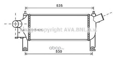 Интеркулер (Ava) DN4339 Интеркулер (Ava) DN4339